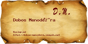 Dobos Menodóra névjegykártya